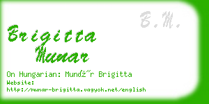 brigitta munar business card